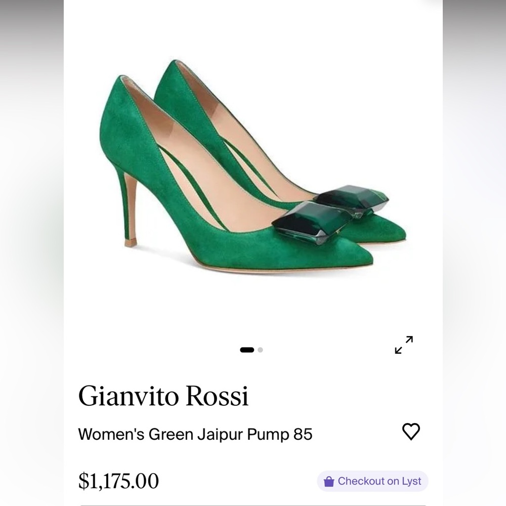 Gianvito Rossi Women’s Green Jaipur Pumps